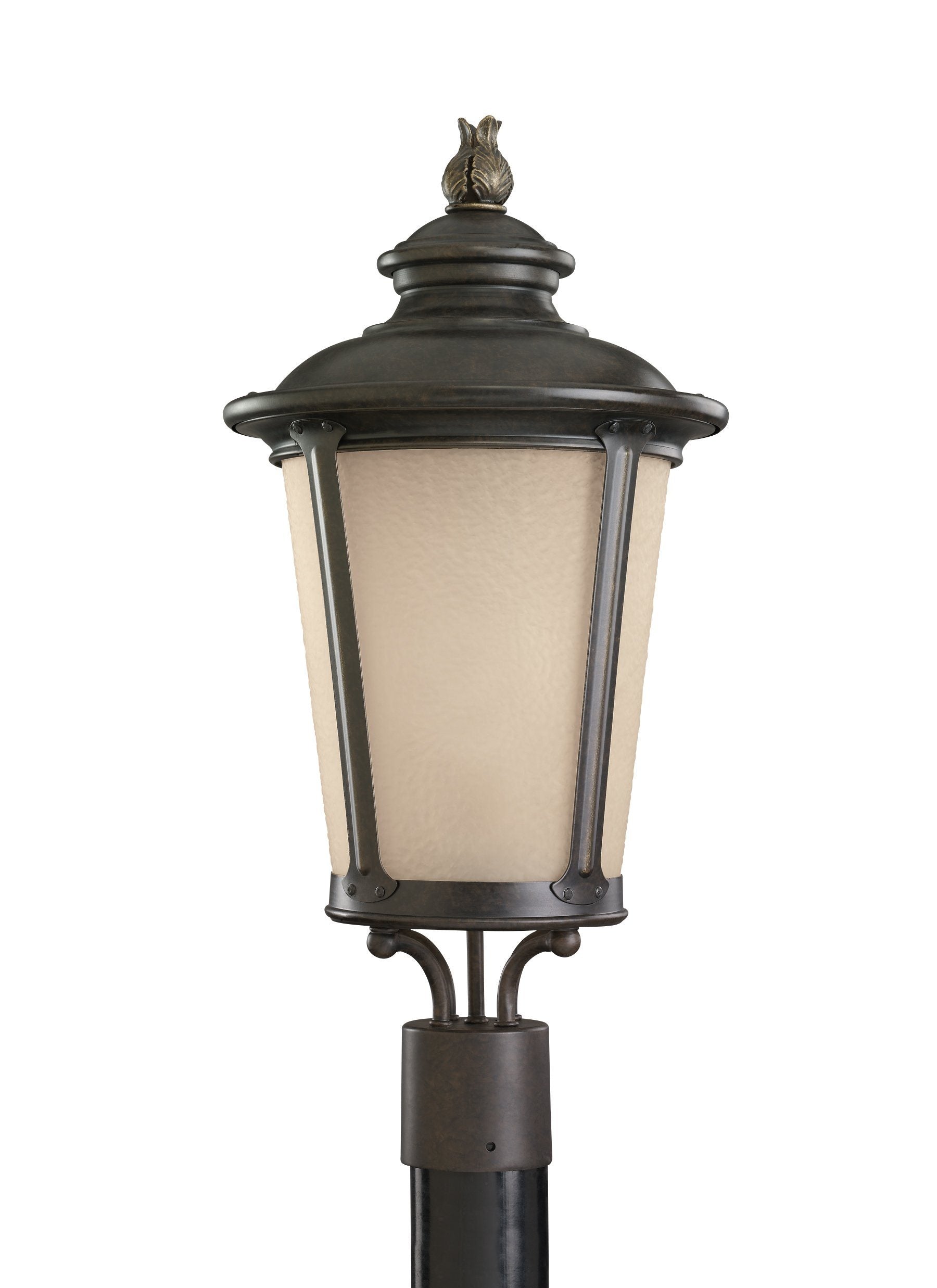 Cape May One Light Outdoor Post Lantern - Burled Iron Outdoor Sea Gull Lighting 