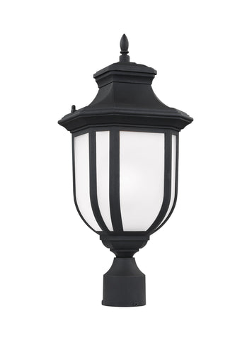 Childress One Light Outdoor LED Post Lantern - Black Outdoor Sea Gull Lighting 