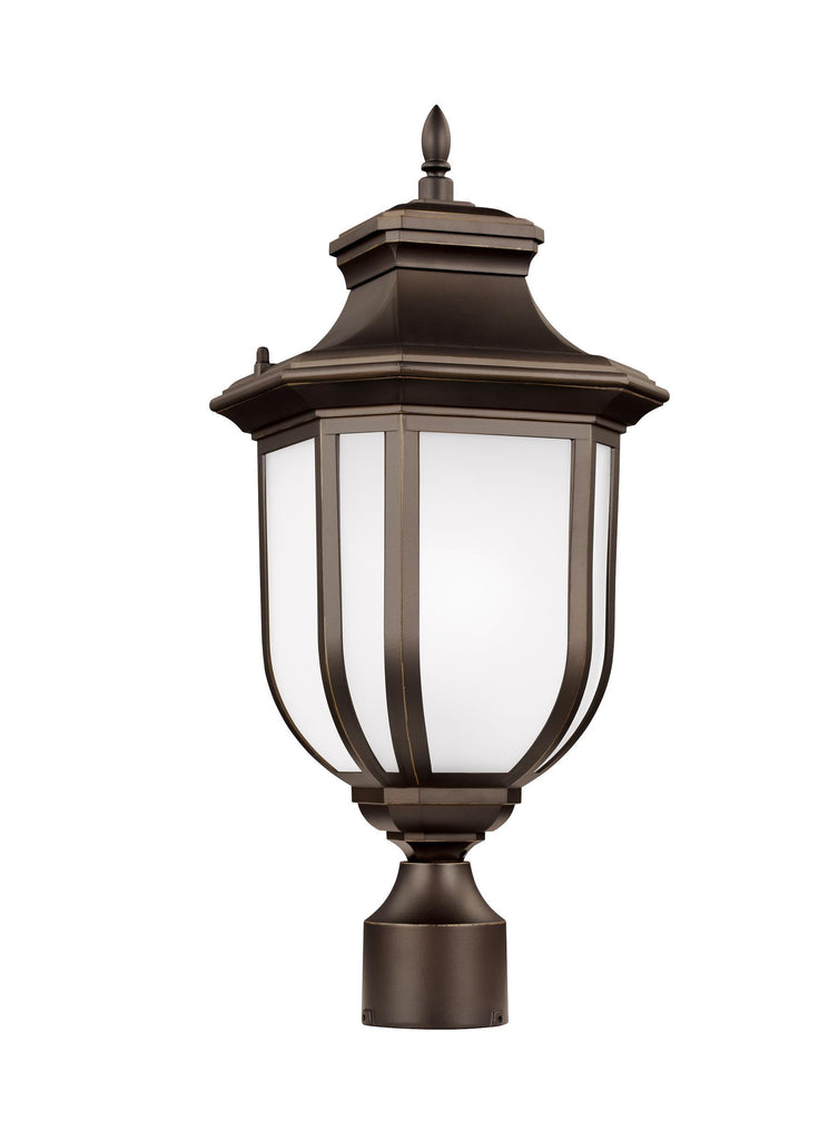 Childress One Light Outdoor LED Post Lantern - Bronze Outdoor Sea Gull Lighting 