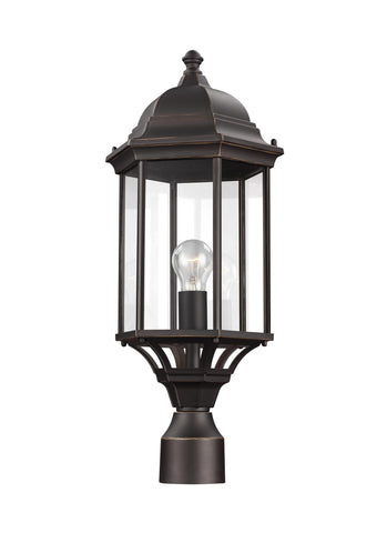 Sevier One Light Outdoor Post Lantern - Bronze Outdoor Sea Gull Lighting 