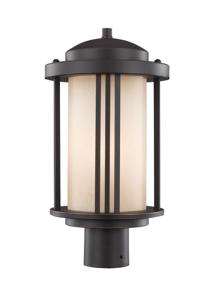 Crowell One Light Outdoor Post Lantern - Bronze Outdoor Sea Gull Lighting 