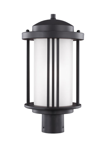Crowell One Light Outdoor LED Post Lantern - Black Outdoor Sea Gull Lighting 