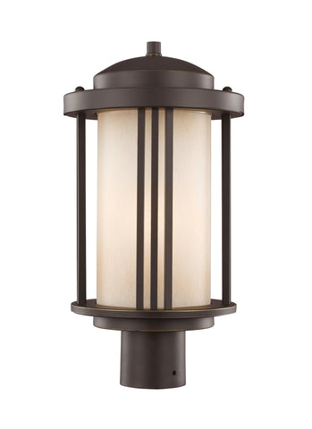 Crowell One Light Outdoor LED Post Lantern - Bronze Outdoor Sea Gull Lighting 