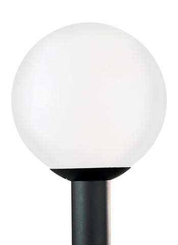 One Light Outdoor Post Lantern - White Plastic Outdoor Sea Gull Lighting 