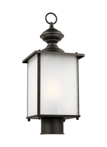 Jamestowne One Light Outdoor Post Lantern - Bronze Outdoor Sea Gull Lighting 