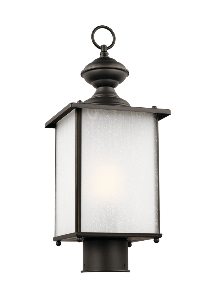 Jamestowne One Light Outdoor LED Post Lantern - Bronze Outdoor Sea Gull Lighting 