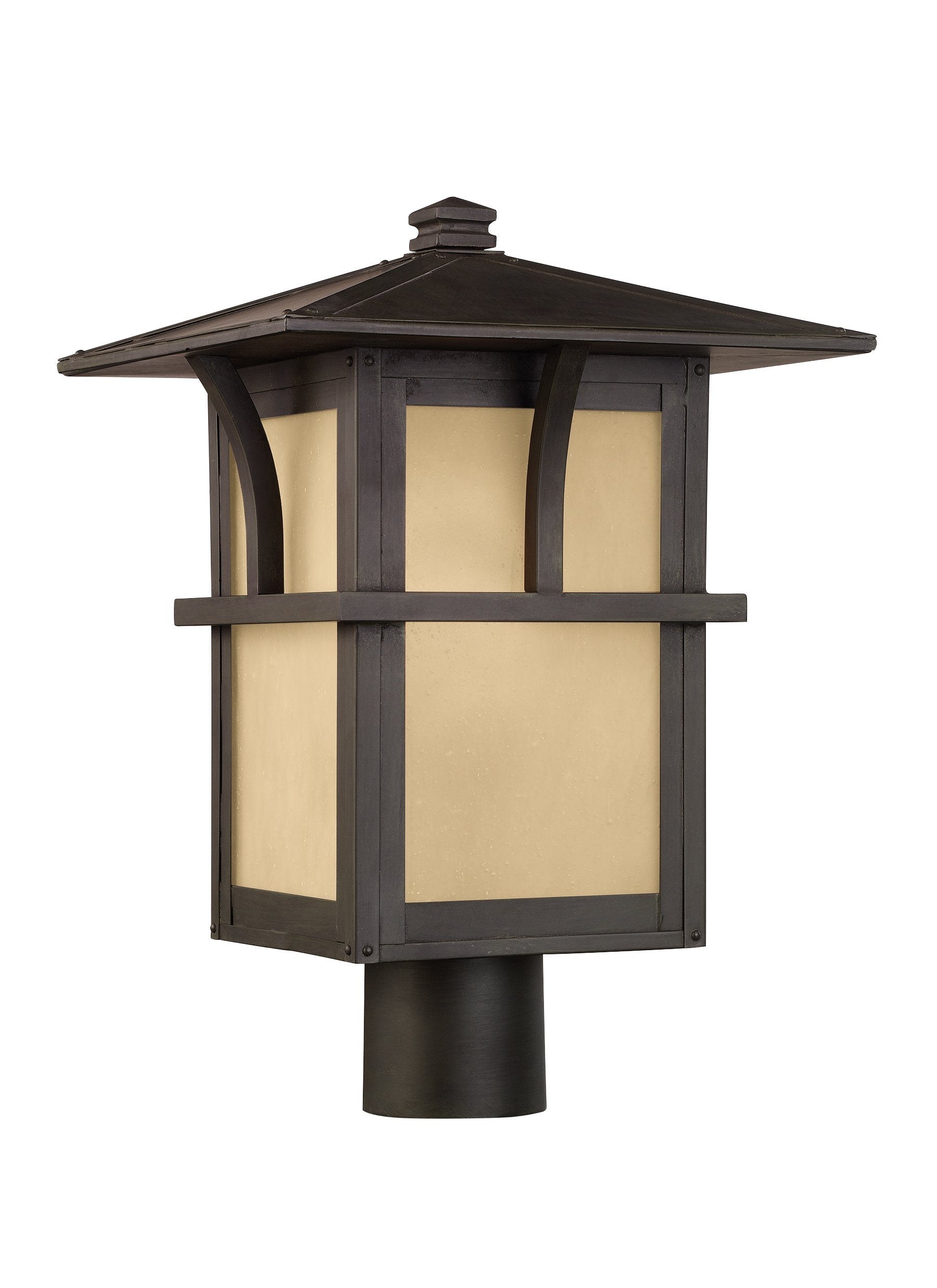 Medford Lakes One Light Outdoor Post Lantern - Statuary Bronze Outdoor Sea Gull Lighting 