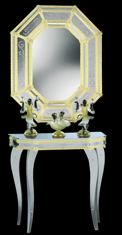 Arte di Murano Mirrored Console Table 81x35x83 CM