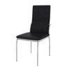 Freda Modern Leatherette Dining Chair Black (Set of 2) Furniture Enitial Lab 