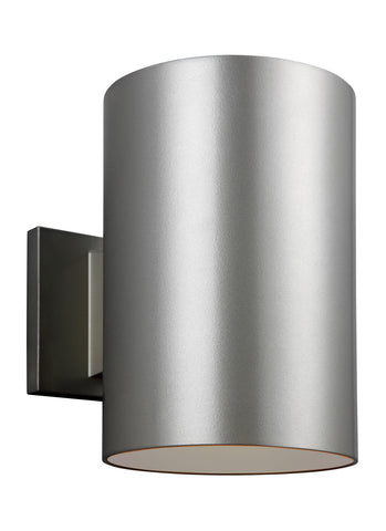 Large One Light Outdoor LED Wall Lantern - Painted Brushed Nickel Outdoor Sea Gull Lighting 