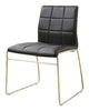 Kellen Modern Tufted Leatherette Dining Chair Black (Set of 2) Furniture Enitial Lab 