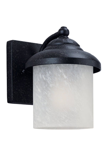 Yorktown One Light Outdoor Wall Lantern - Forged Iron Outdoor Sea Gull Lighting 