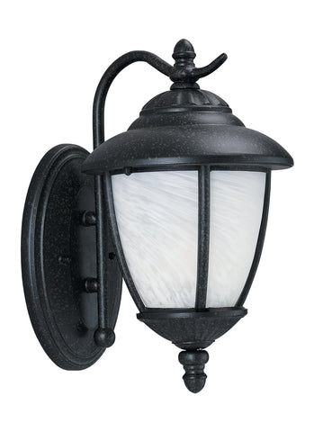 Yorktown One Light Outdoor Wall Lantern - Forged Iron Outdoor Sea Gull Lighting 