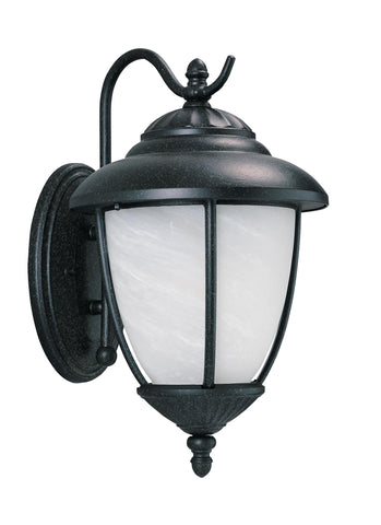 Yorktown One Light Outdoor LED Wall Lantern - Forged Iron Outdoor Sea Gull Lighting 