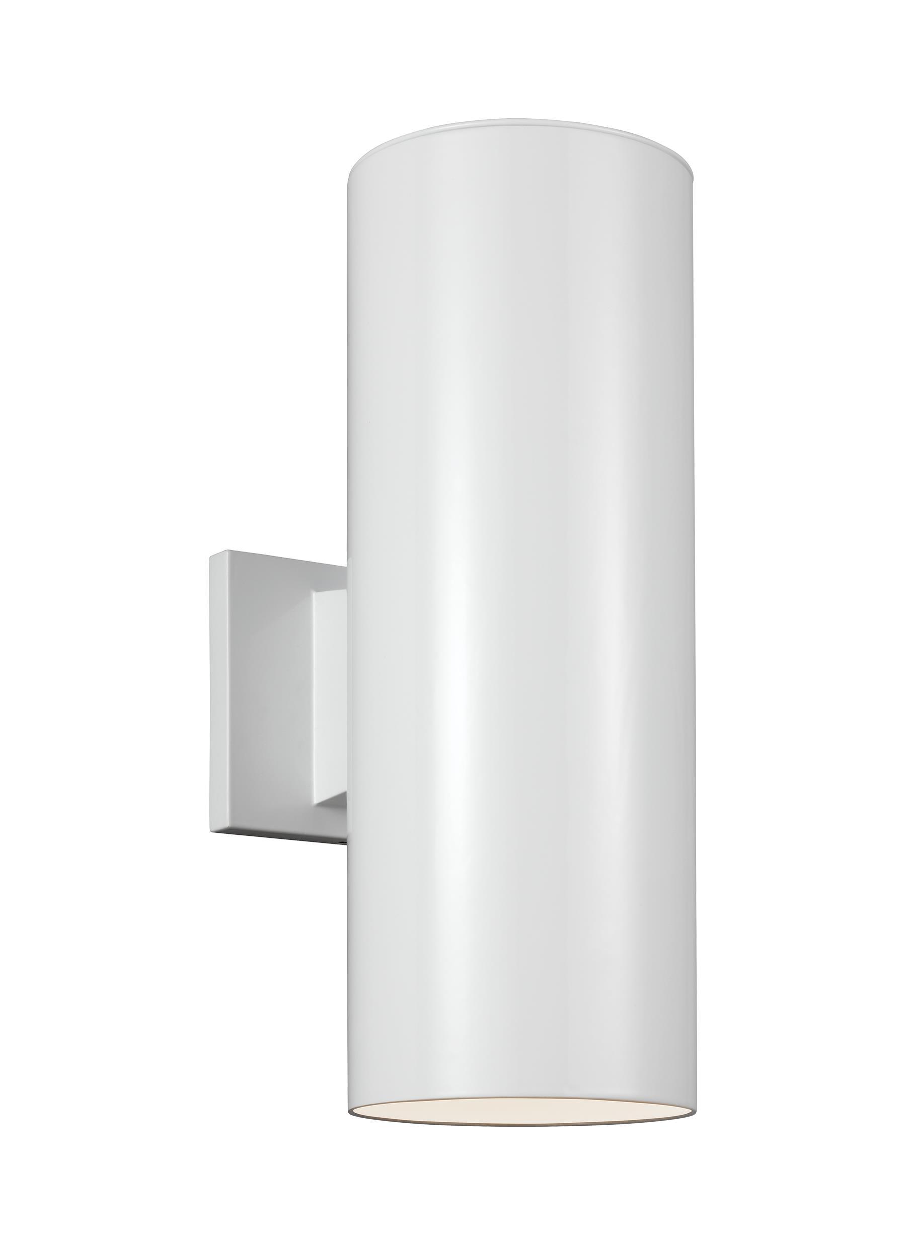 Small LED Wall Lantern - White Outdoor Sea Gull Lighting 