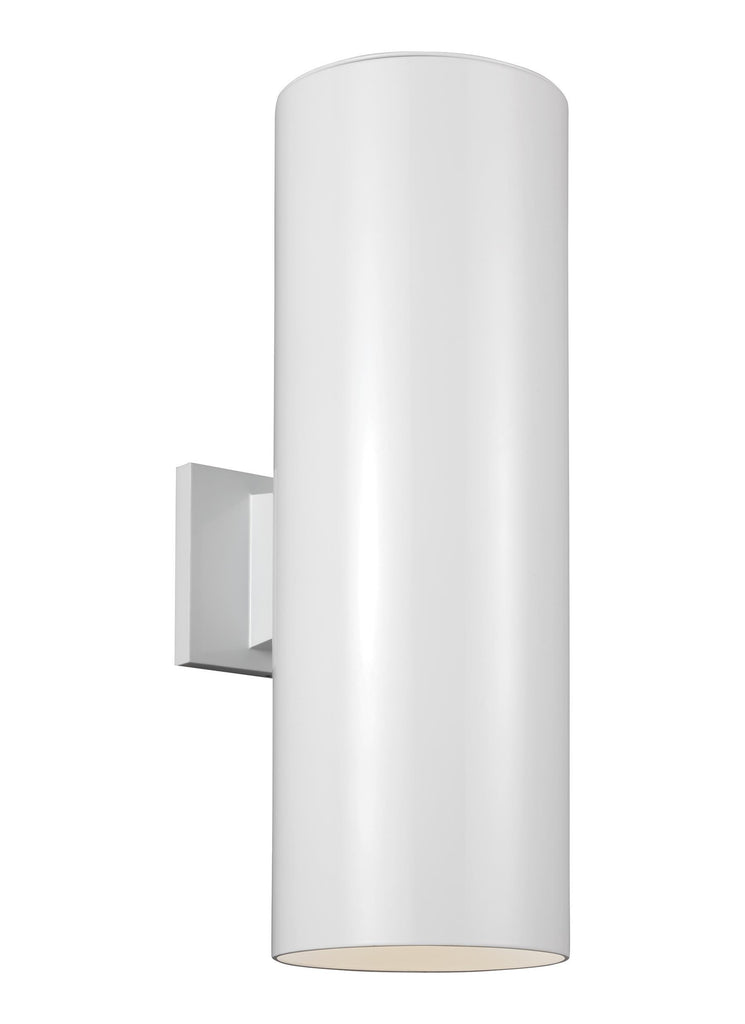 Large LED Wall Lantern - White Outdoor Sea Gull Lighting 