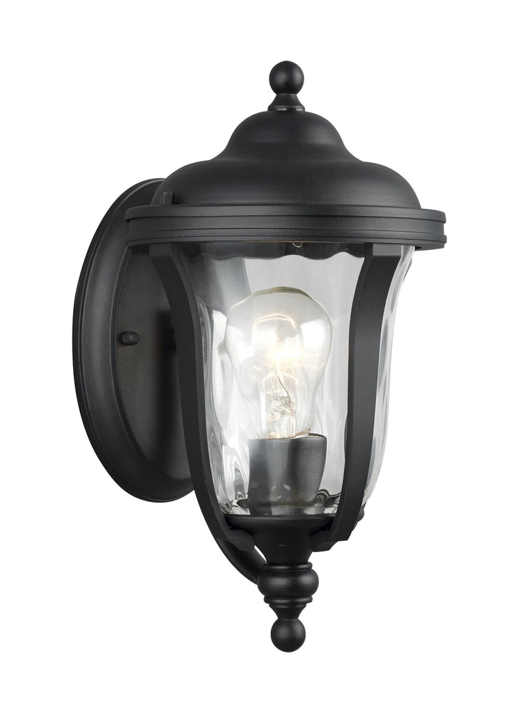 Perrywood Extra Small One Light Outdoor Wall Lantern - Black Outdoor Sea Gull Lighting 
