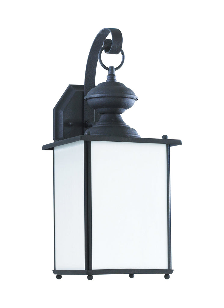 Jamestowne One Light Outdoor Wall Lantern - Black Outdoor Sea Gull Lighting 