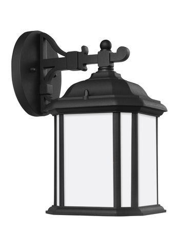 Kent One Light Outdoor Wall Lantern - Black Outdoor Sea Gull Lighting 