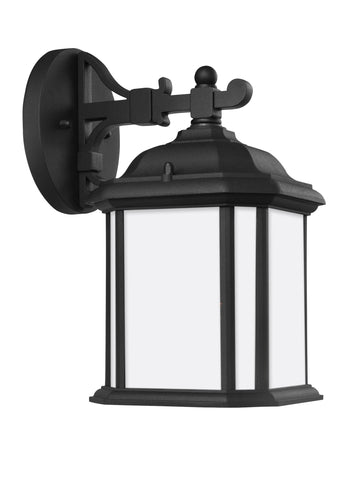 Kent One Light Outdoor LED Wall Lantern - Black Outdoor Sea Gull Lighting 