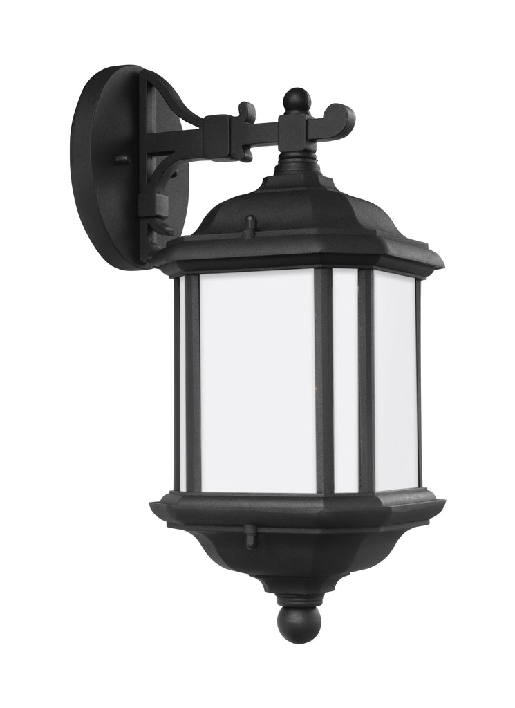 Kent One Light Outdoor Wall Lantern - Black Outdoor Sea Gull Lighting 