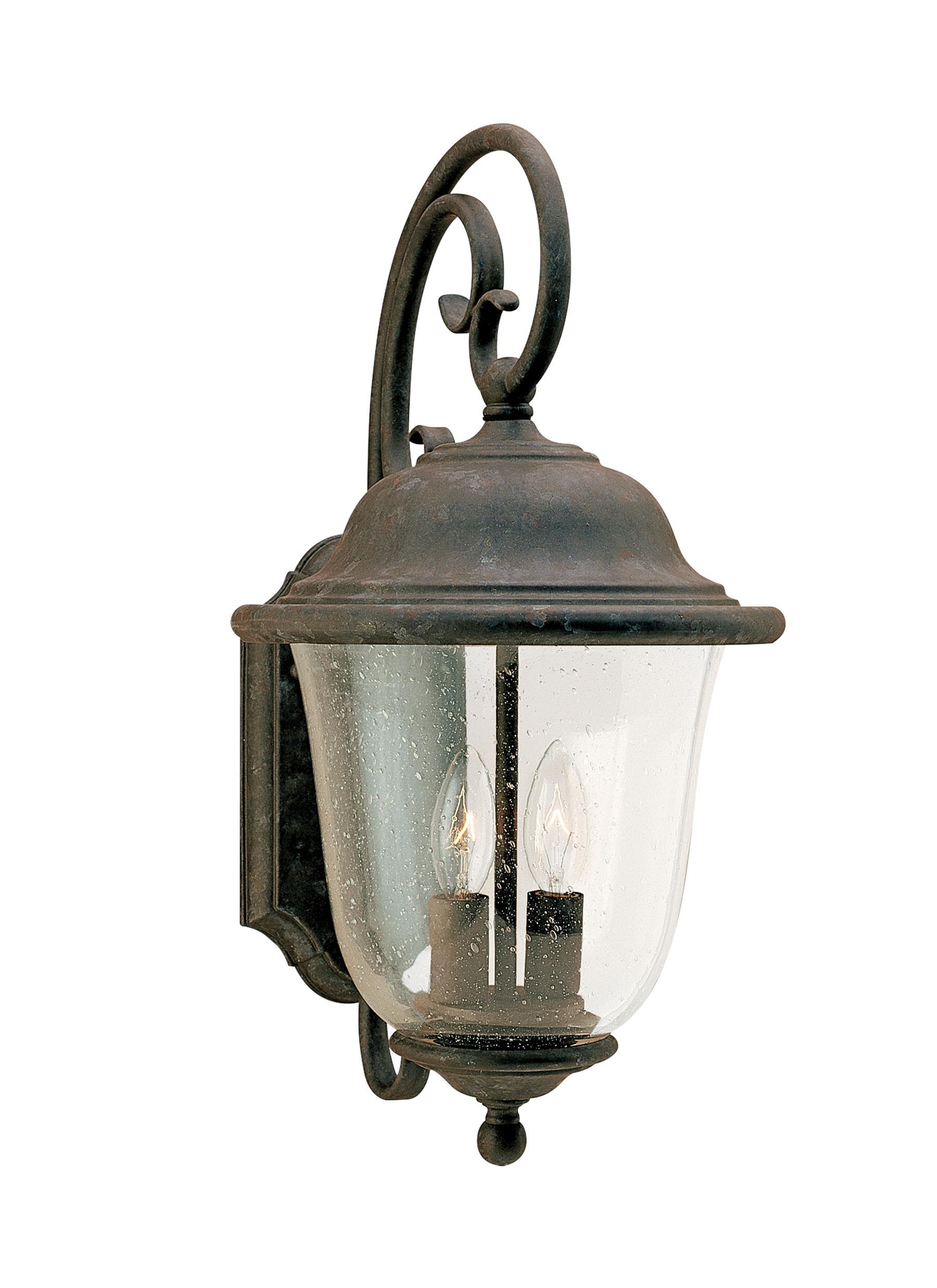 Trafalgar Two Light Outdoor LED Wall Lantern - Oxidized Bronze Outdoor Sea Gull Lighting 