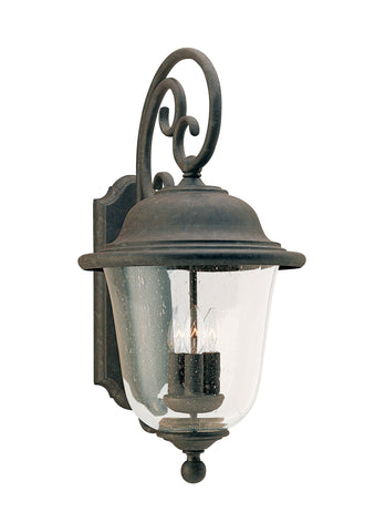 Trafalgar Three Light Outdoor Wall Lantern - Oxidized Bronze Outdoor Sea Gull Lighting 