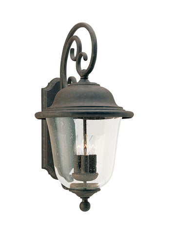 Trafalgar Three Light Outdoor LED Wall Lantern - Oxidized Bronze Outdoor Sea Gull Lighting 
