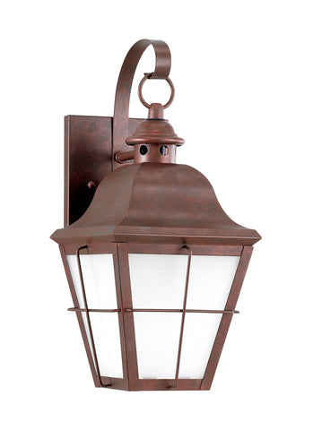 Chatham One Light Outdoor Wall Lantern - Weathered Copper Outdoor Sea Gull Lighting 