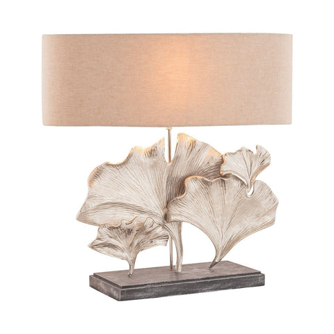 Maidenhair 1 Light Table Lamp In Textured Nickel Lamps Dimond Lighting 
