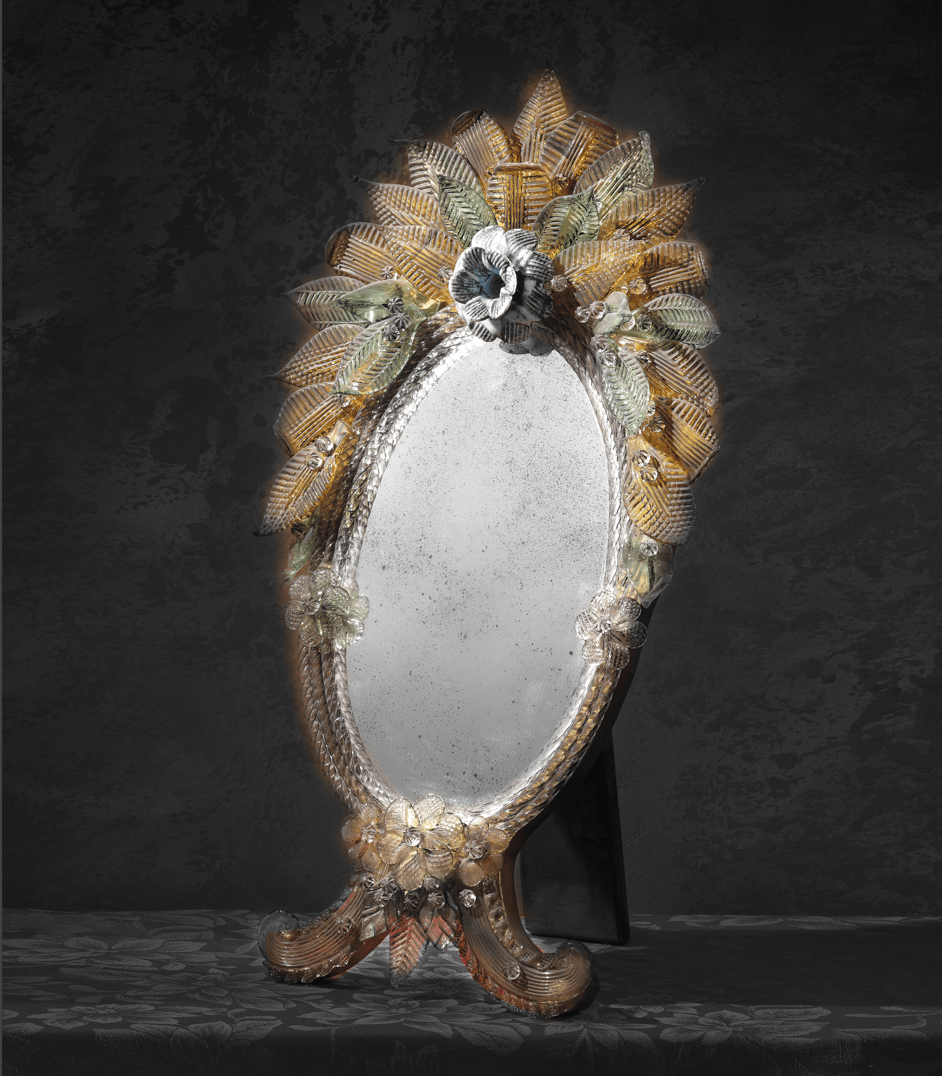 Arte di Murano Handblown Glass Table Mirror 30x60 CM Mirrors Arte di Murano 