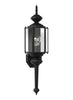 Classico One Light Outdoor Wall Lantern - Black Outdoor Sea Gull Lighting 