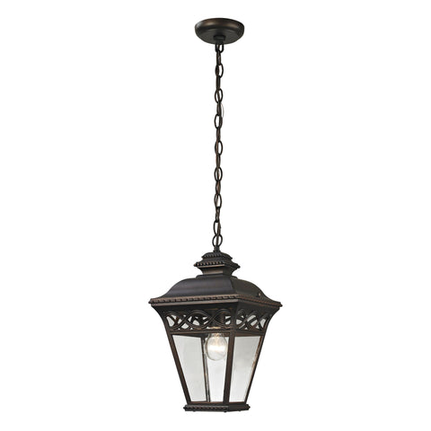 Mendham 1-Light Pendant Lantern in Hazelnut Bronze - Medium Outdoor Lighting Thomas Lighting 