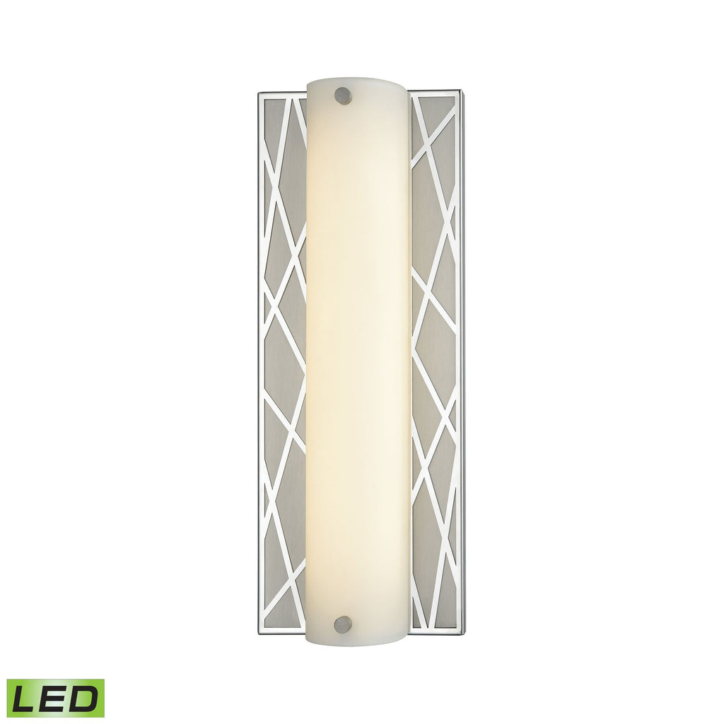 Captiva 14"h LED Bath Vanity Light - Polished Stainless/Matte Nickel Wall Elk Lighting Default Value 
