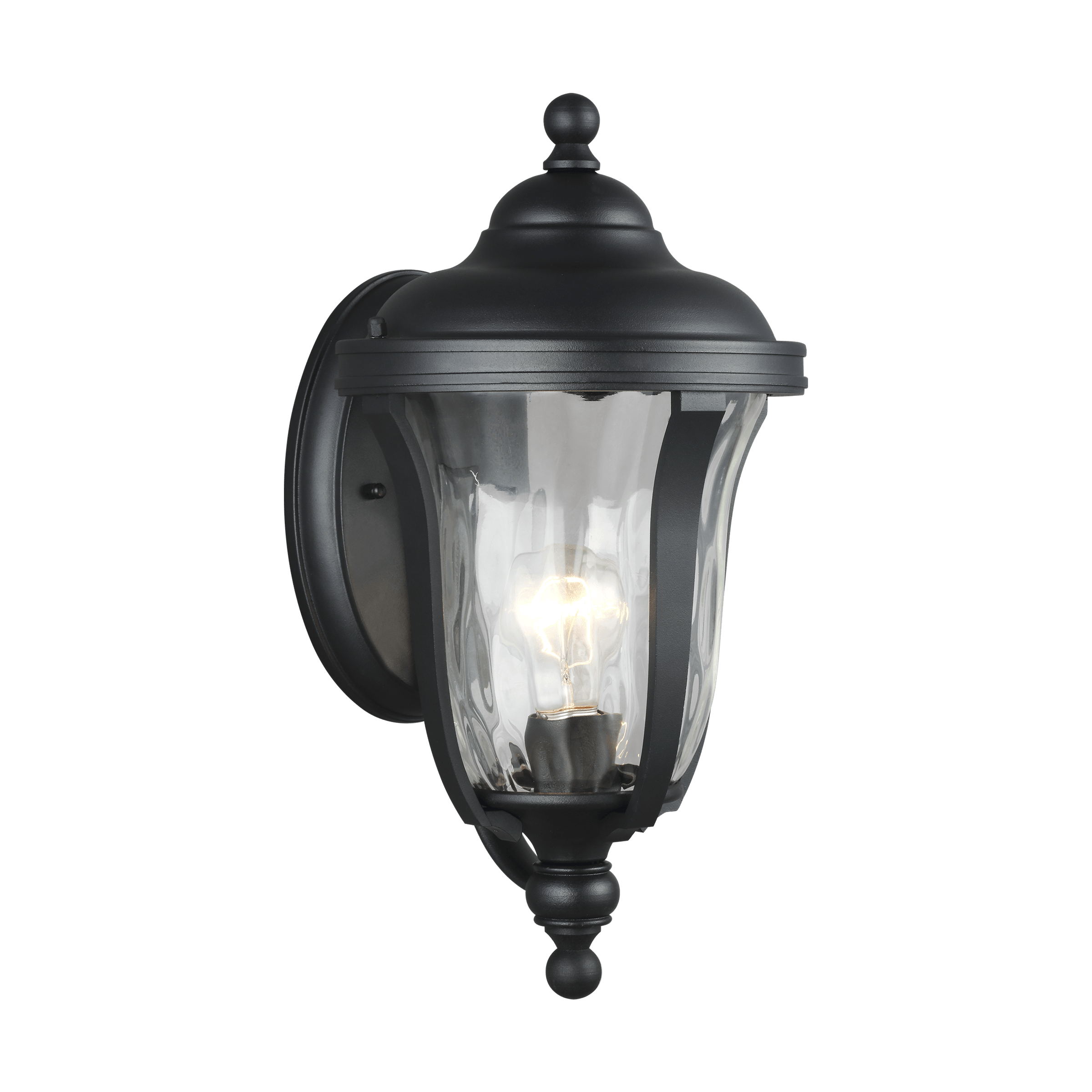 Perrywood Small One Light Outdoor Wall Lantern - Black Outdoor Sea Gull Lighting 