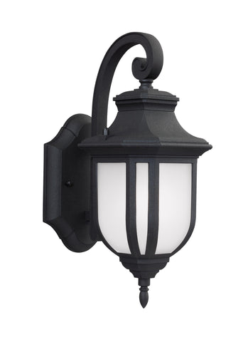 Childress Small One Light Outdoor LED Wall Lantern - Black