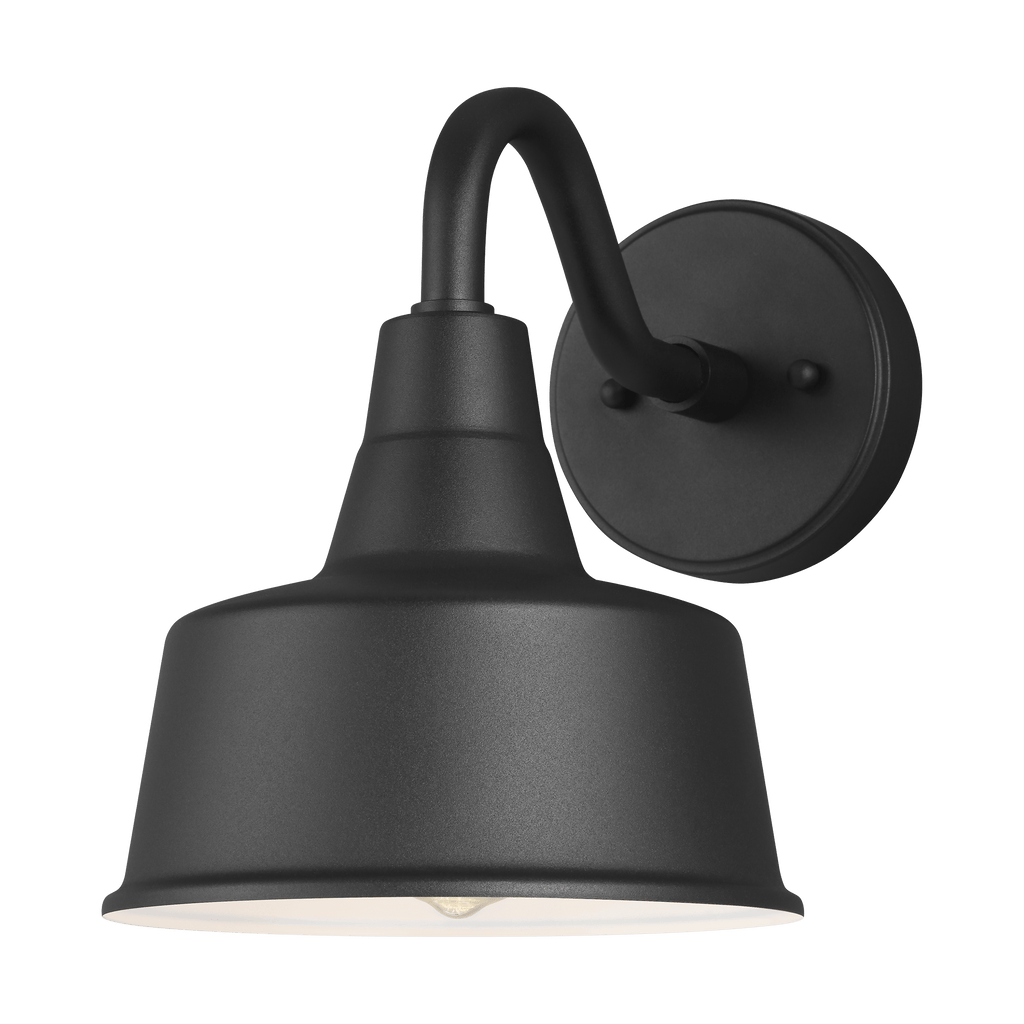 Barn Light Small One Light Outdoor LED Wall Lantern - Black Outdoor Sea Gull Lighting 