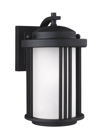 Crowell Small One Light Outdoor Wall Lantern - Black