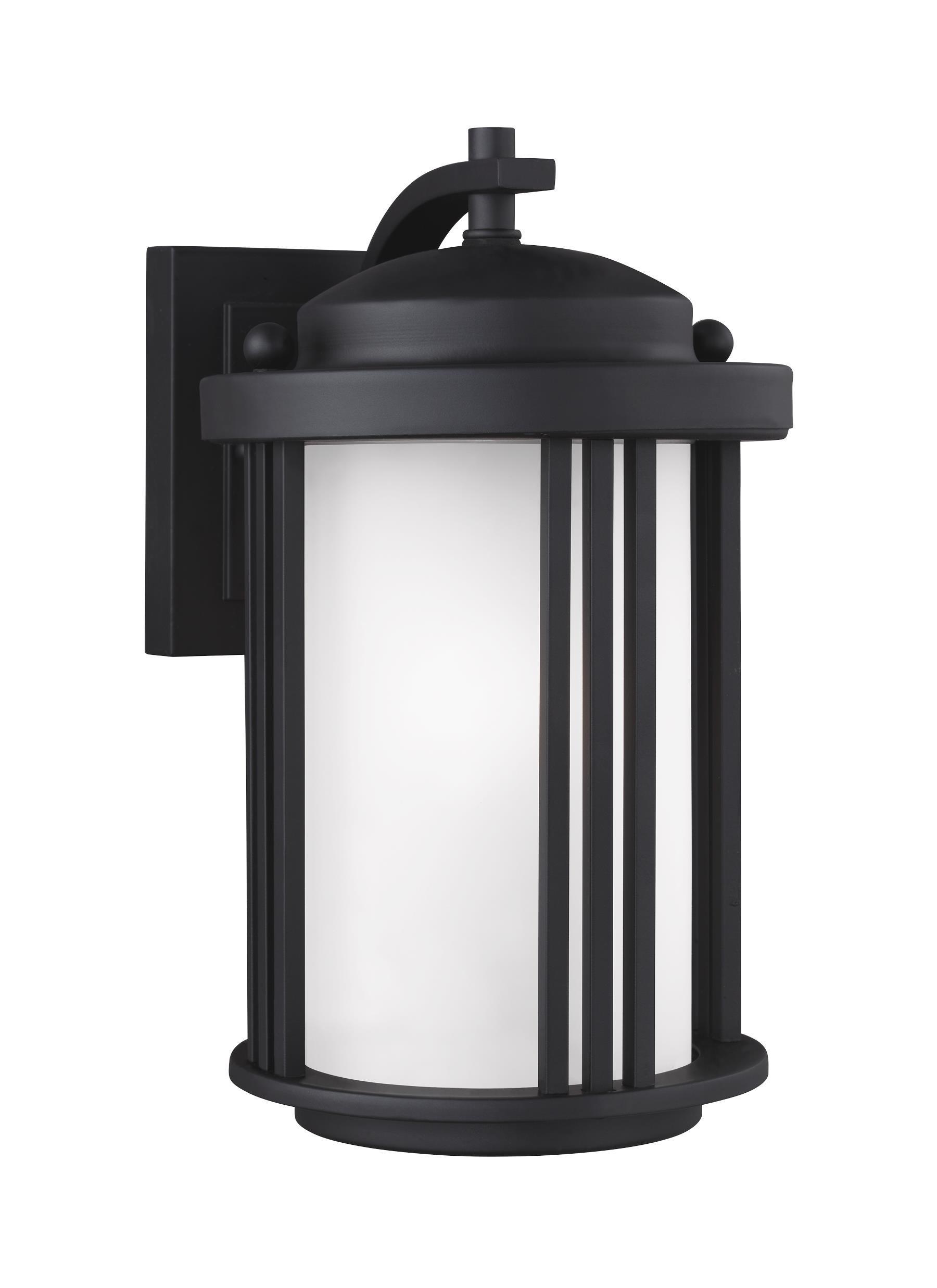 Crowell Small One Light Outdoor LED Dark Sky Wall Lantern - Black Outdoor Sea Gull Lighting 