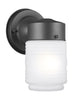 One Light Outdoor Wall Lantern - Black Outdoor Sea Gull Lighting 