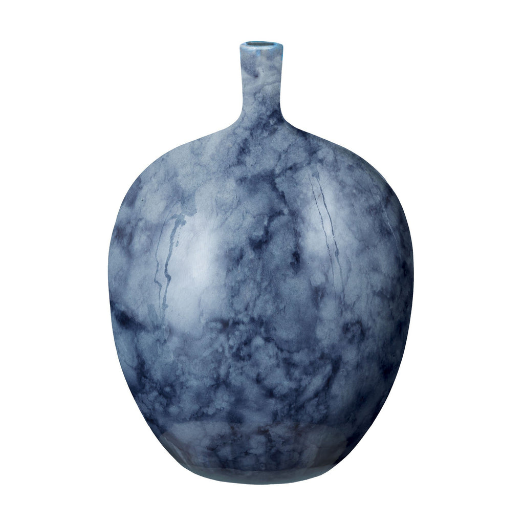 Midnight Marble 14"h Earthenware Bottle Accessories Dimond Home 