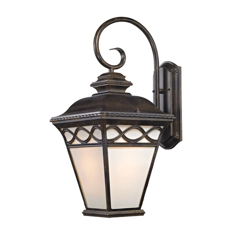 Mendham 1-Light Outdoor Sconce in Hazelnut Bronze Outdoor Lighting Thomas Lighting 