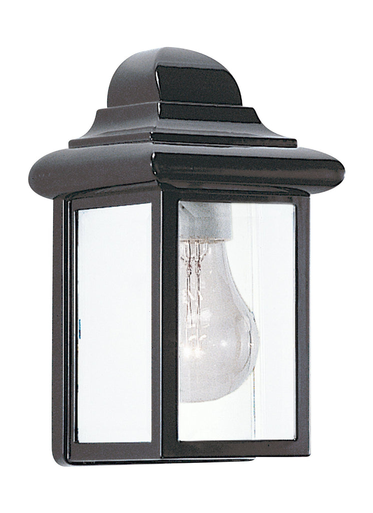 Mullberry Hill One Light Outdoor Wall Lantern - Black Outdoor Sea Gull Lighting 