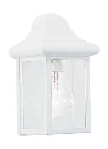 Mullberry Hill One Light Outdoor Wall Lantern - White Outdoor Sea Gull Lighting 
