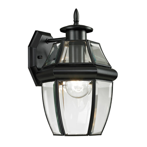 Ashford 1-Light Coach Lantern in Black - Small Outdoor Lighting Thomas Lighting 