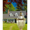 Ashford 3-Light Post Mount Lantern in Antique Nickel - Large Outdoor Lighting Thomas Lighting 
