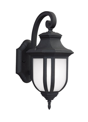 Childress Medium One Light Outdoor Wall Lantern - Black Outdoor Sea Gull Lighting 