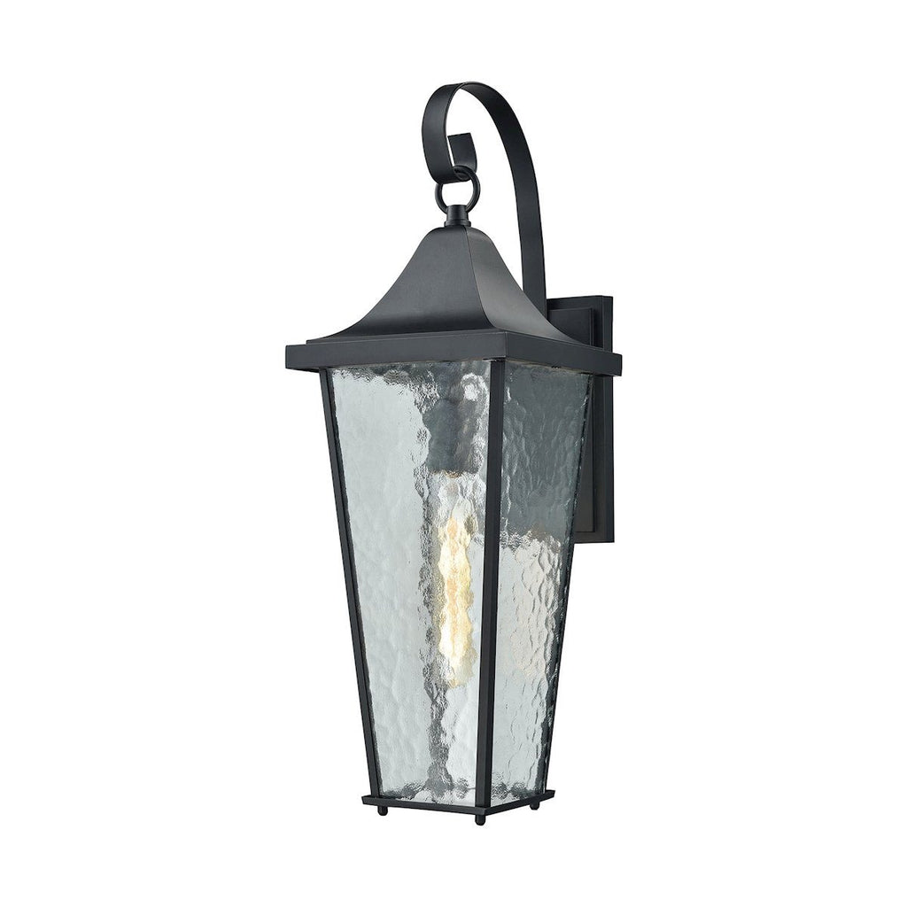 Vinton 1 Light Outdoor Wall Sconce In Matte Black Outdoor Wall Elk Lighting 