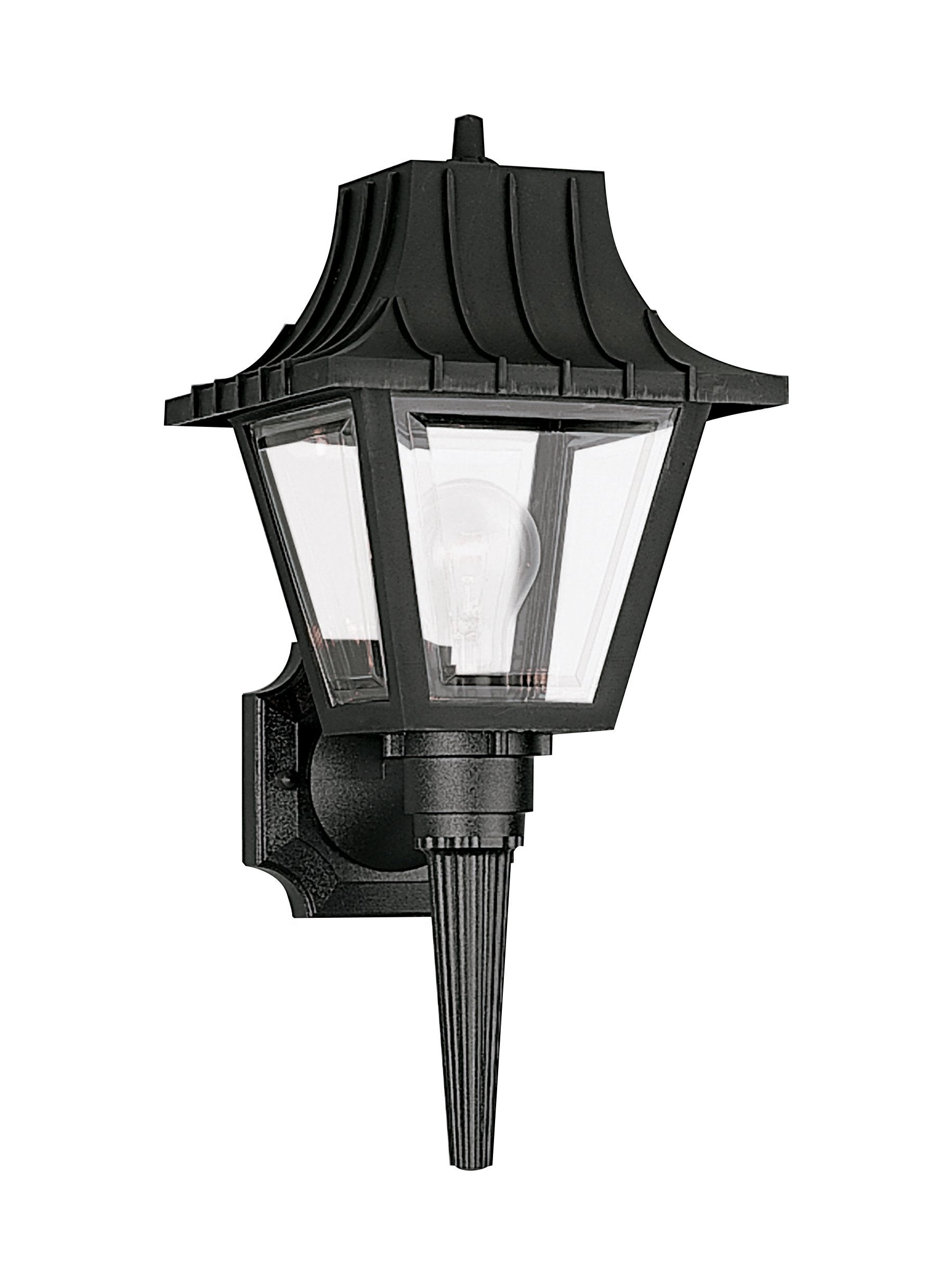 One Light Outdoor Wall Lantern - Clear Outdoor Sea Gull Lighting 