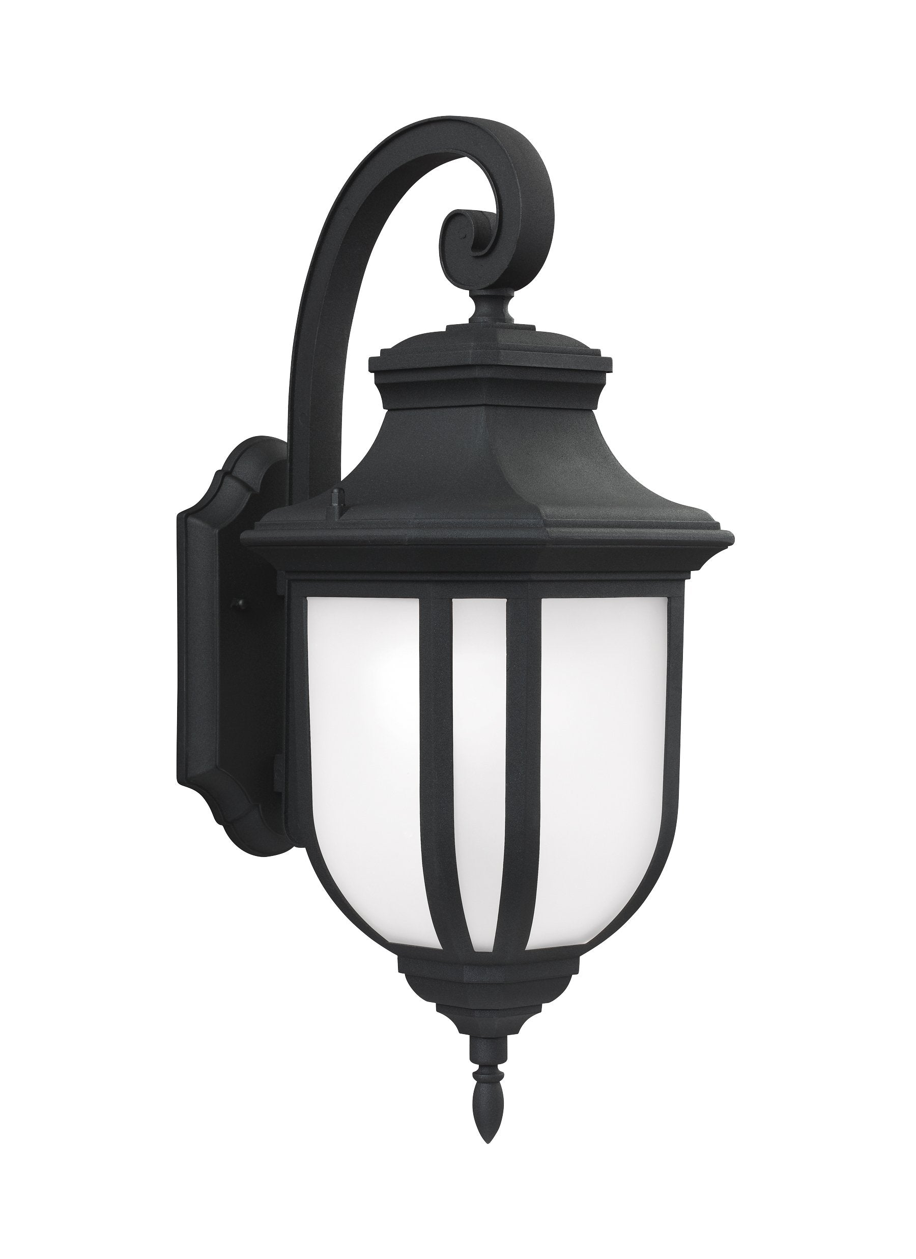 Childress Large One Light Outdoor Wall Lantern - Black Outdoor Sea Gull Lighting 